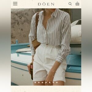 SHOP DOEN - DANETTE SHORT - SALT - SIZE 6